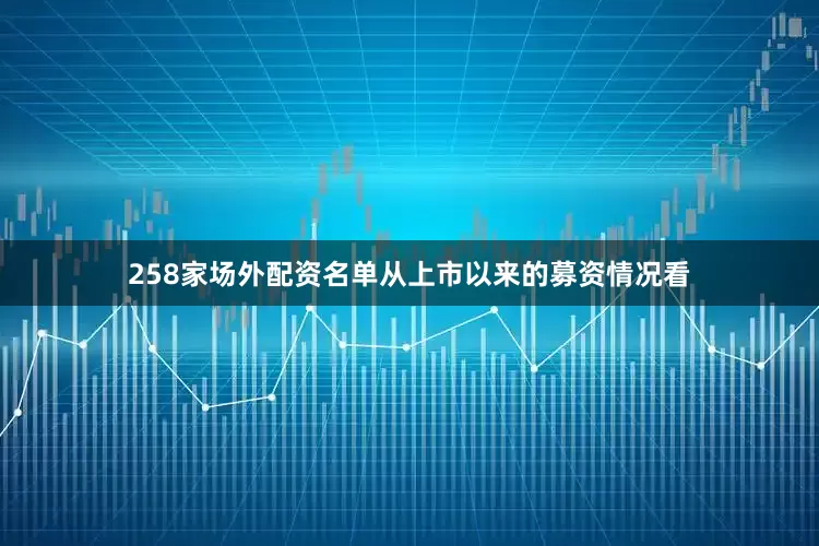 258家场外配资名单从上市以来的募资情况看